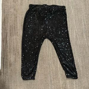 Black Zara sequence harem pants